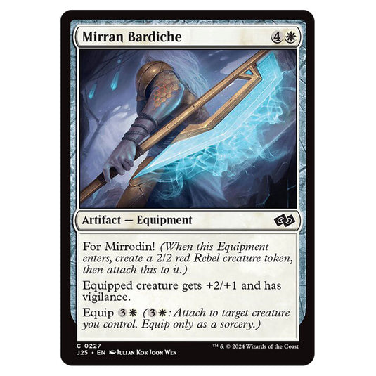 Mirran Bardiche 0227 card from the Magic The Gathering set Foundations Jumpstart