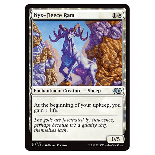 Nyx-Fleece Ram 0231 card from the Magic The Gathering set Foundations Jumpstart