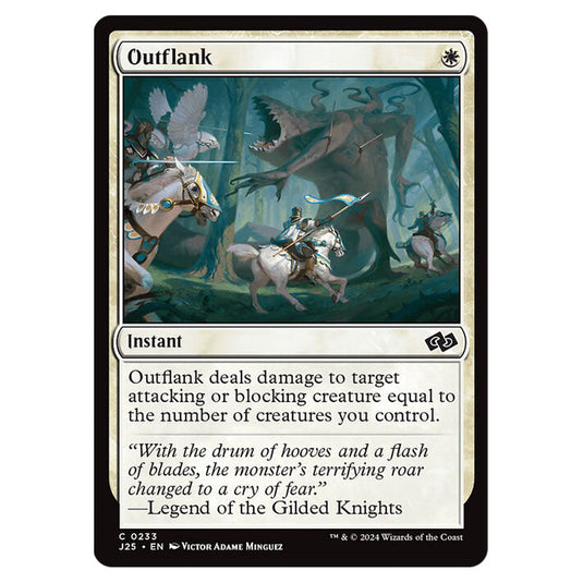 Outflank 0233 card from the Magic The Gathering set Foundations Jumpstart