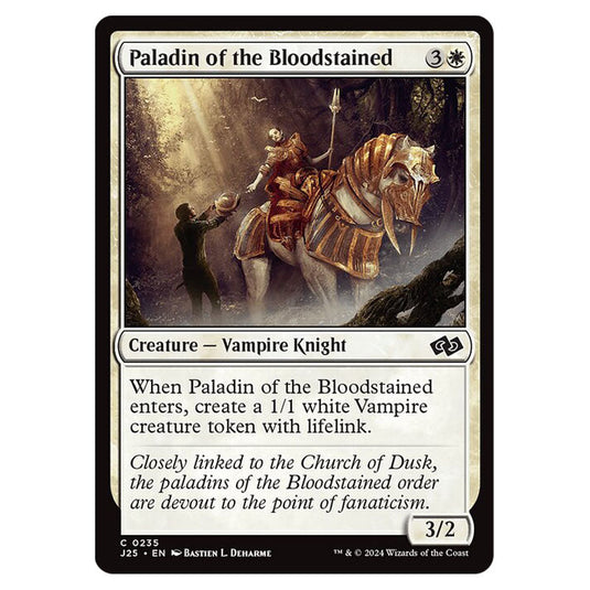 Paladin of the Bloodstained 0235 card from the Magic The Gathering set Foundations Jumpstart