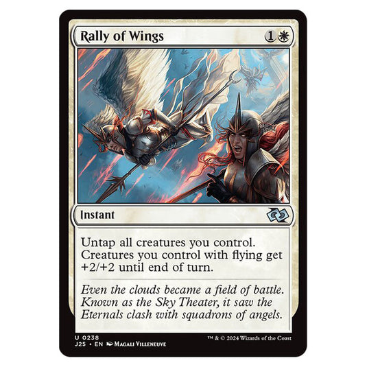 Rally of Wings 0238 card from the Magic The Gathering set Foundations Jumpstart