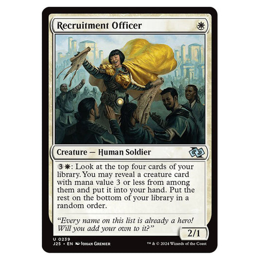 Recruitment Officer 0239 card from the Magic The Gathering set Foundations Jumpstart