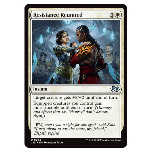 Resistance Reunited 0243 card from the Magic The Gathering set Foundations Jumpstart