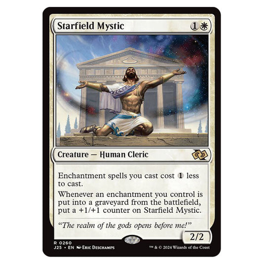 Starfield Mystic 0260 card from the Magic The Gathering set Foundations Jumpstart