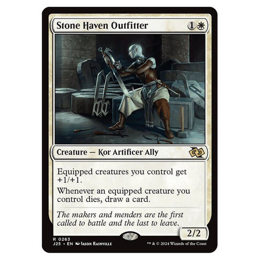 Stone Haven Outfitter 0263 card from the Magic The Gathering set Foundations Jumpstart