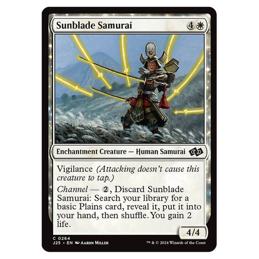 Sunblade Samurai 0264 card from the Magic The Gathering set Foundations Jumpstart