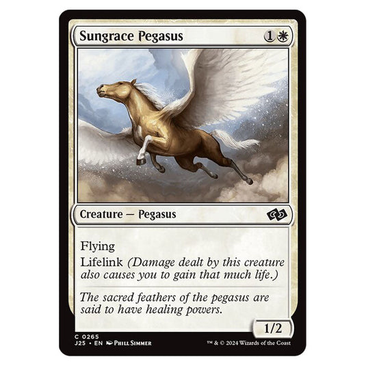 Sungrace Pegasus 0265 card from the Magic The Gathering set Foundations Jumpstart