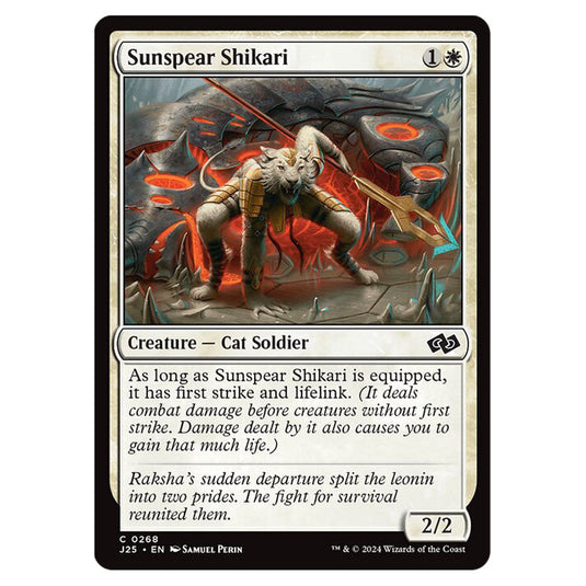 Sunspear Shikari 0268 card from the Magic The Gathering set Foundations Jumpstart