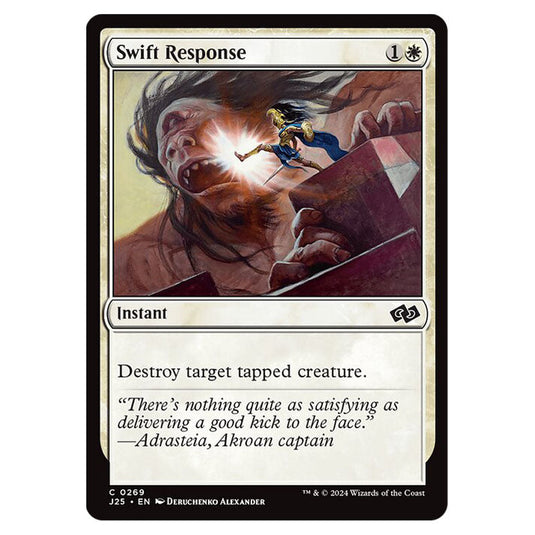 Swift Response 0269 card from the Magic The Gathering set Foundations Jumpstart