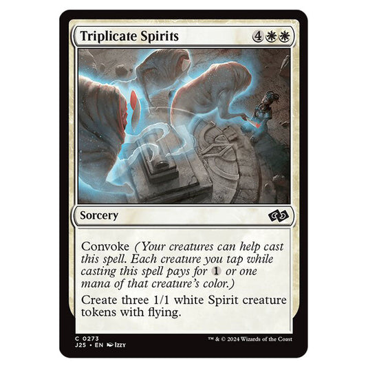 Triplicate Spirits 0273 card from the Magic The Gathering set Foundations Jumpstart