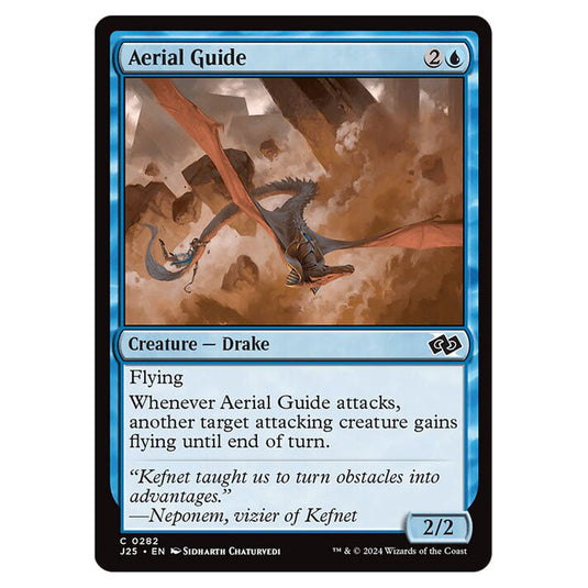 Aerial Guide 0282 card from the Magic The Gathering set Foundations Jumpstart