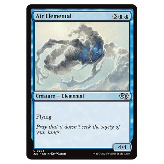 Air Elemental 0284 card from the Magic The Gathering set Foundations Jumpstart