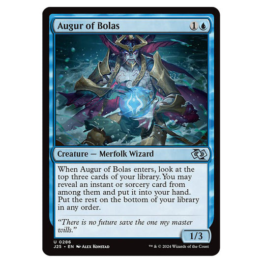 Augur of Bolas 0286 card from the Magic The Gathering set Foundations Jumpstart