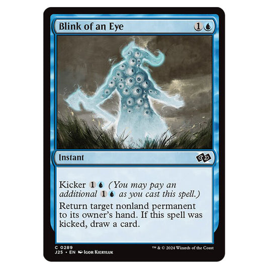 Blink of an Eye 0289 card from the Magic The Gathering set Foundations Jumpstart