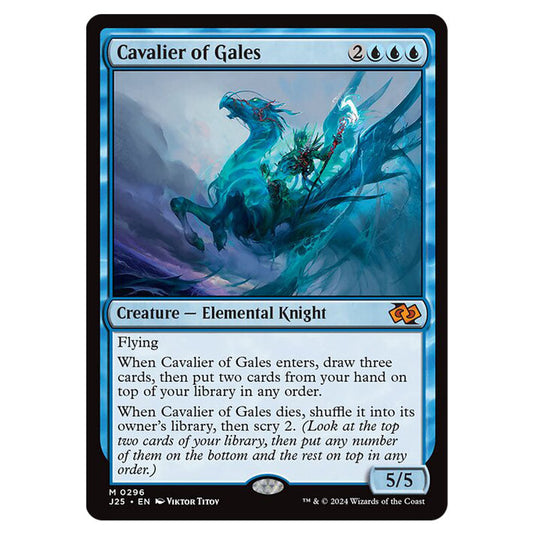 Cavalier of Gales 0296 card from the Magic The Gathering set Foundations Jumpstart