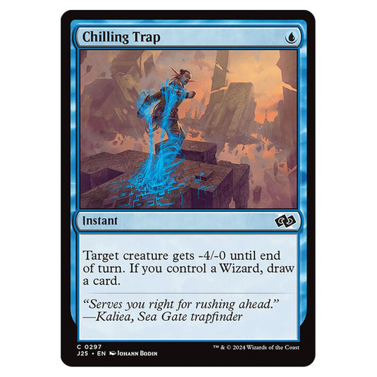 Chilling Trap 0297 card from the Magic The Gathering set Foundations Jumpstart