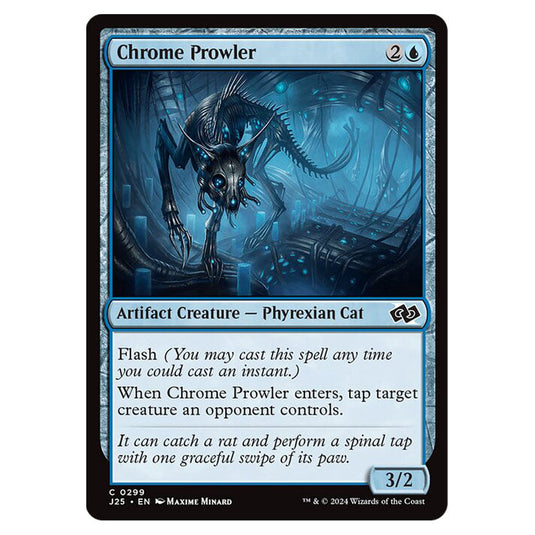 Chrome Prowler 0299 card from the Magic The Gathering set Foundations Jumpstart