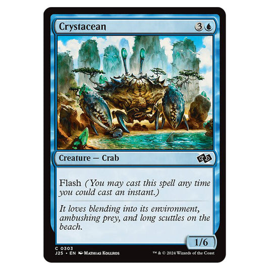 Crystacean 0303 card from the Magic The Gathering set Foundations Jumpstart