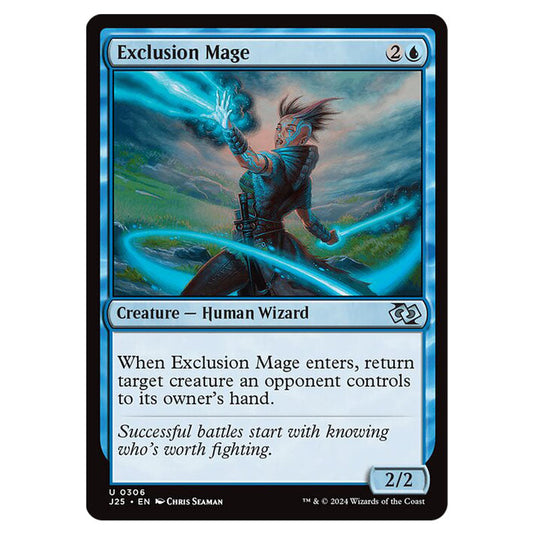 Exclusion Mage 0306 card from the Magic The Gathering set Foundations Jumpstart