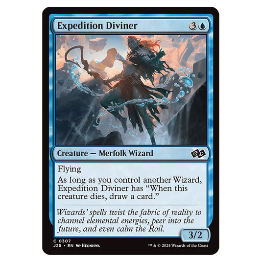 Expedition Diviner 0307 card from the Magic The Gathering set Foundations Jumpstart