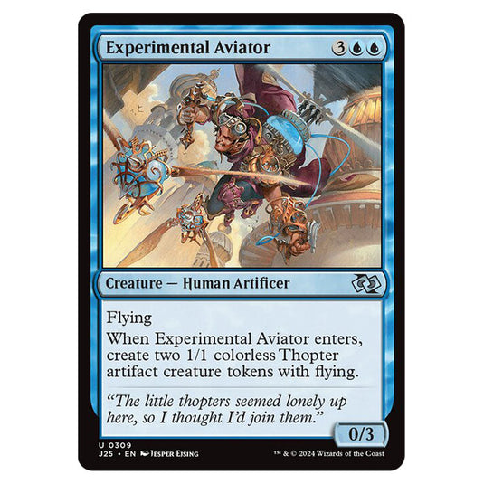 Experimental Aviator 0309 card from the Magic The Gathering set Foundations Jumpstart