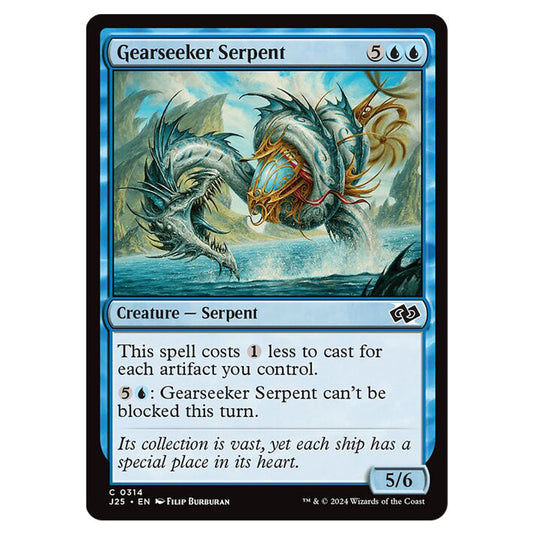 Gearseeker Serpent 0314 card from the Magic The Gathering set Foundations Jumpstart