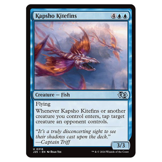 Kapsho Kitefins 0318 card from the Magic The Gathering set Foundations Jumpstart