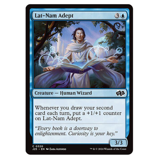 Lat-Nam Adept 0320 card from the Magic The Gathering set Foundations Jumpstart