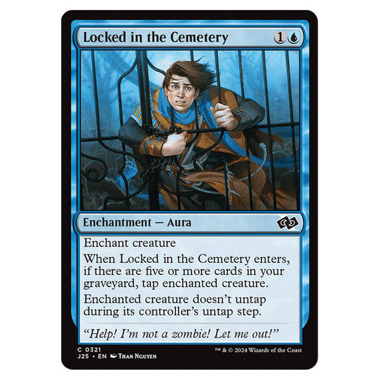 Locked in the Cemetery 0321 card from the Magic The Gathering set Foundations Jumpstart