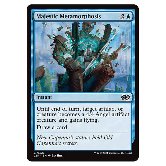 Majestic Metamorphosis 0323 card from the Magic The Gathering set Foundations Jumpstart