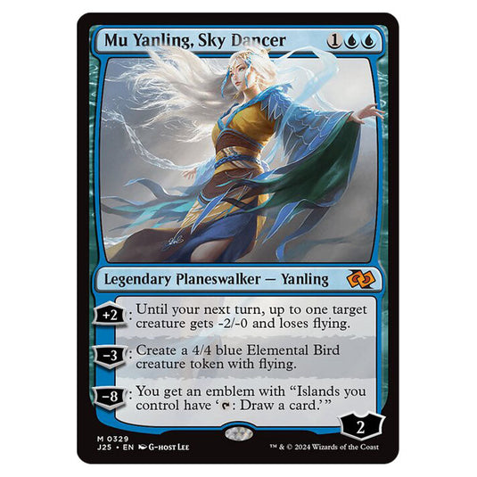 Mu Yanling, Sky Dancer 0329 card from the Magic The Gathering set Foundations Jumpstart