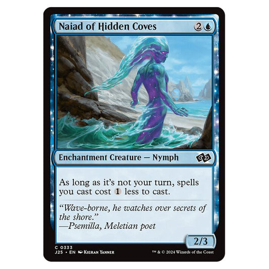 Naiad of Hidden Coves 0333 card from the Magic The Gathering set Foundations Jumpstart