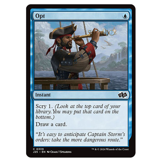 Opt 0339 card from the Magic The Gathering set Foundations Jumpstart