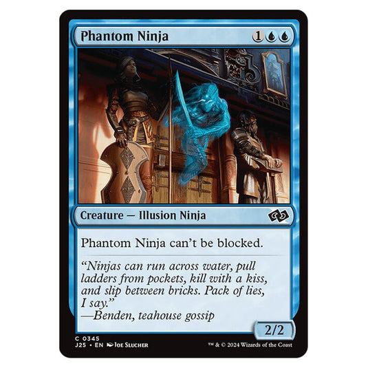 Phantom Ninja 0345 card from the Magic The Gathering set Foundations Jumpstart