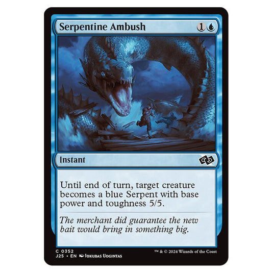 Serpentine Ambush 0352 card from the Magic The Gathering set Foundations Jumpstart