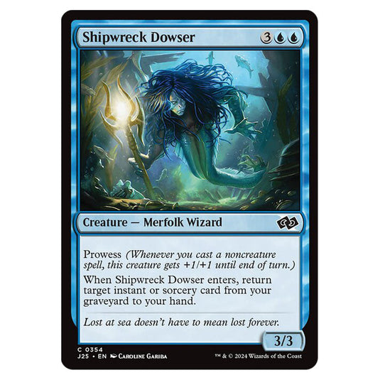 Shipwreck Dowser 0354 card from the Magic The Gathering set Foundations Jumpstart