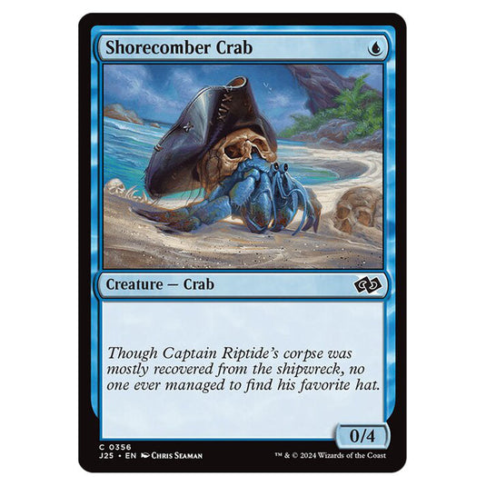 Shorecomber Crab 0356 card from the Magic The Gathering set Foundations Jumpstart