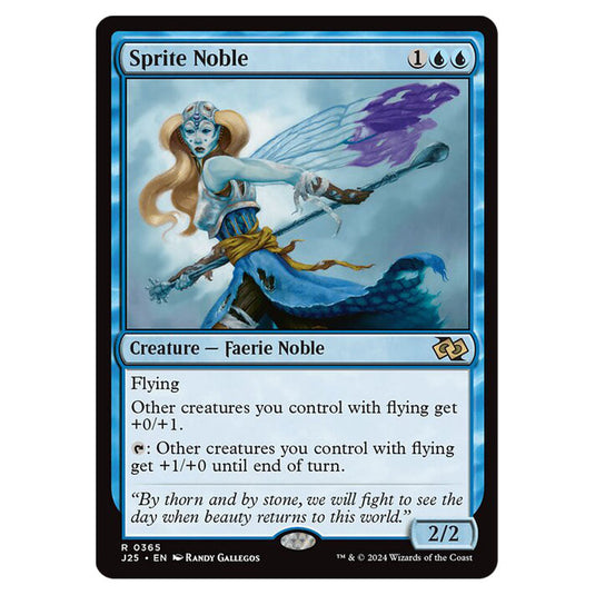 Sprite Noble 0365 card from the Magic The Gathering set Foundations Jumpstart