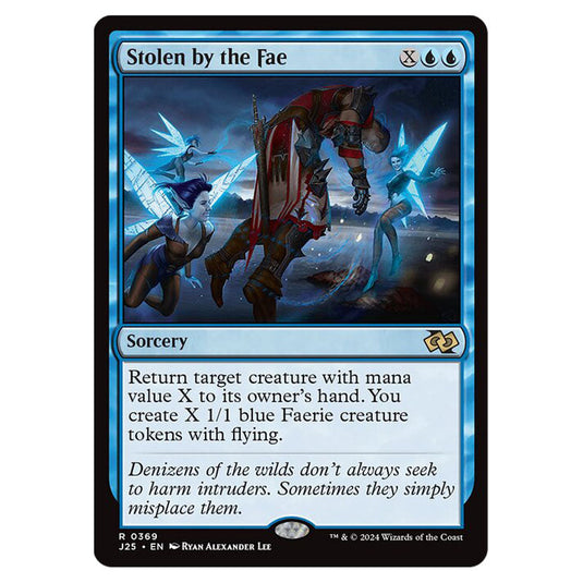 Stolen by the Fae 0369 card from the Magic The Gathering set Foundations Jumpstart