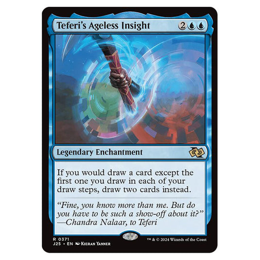 Teferi's Ageless Insight 0371 card from the Magic The Gathering set Foundations Jumpstart