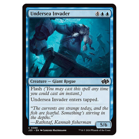 Undersea Invader 0380 card from the Magic The Gathering set Foundations Jumpstart