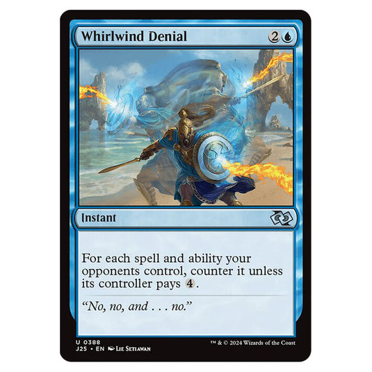 Whirlwind Denial 0388 card from the Magic The Gathering set Foundations Jumpstart