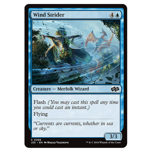 Wind Strider 0389 card from the Magic The Gathering set Foundations Jumpstart