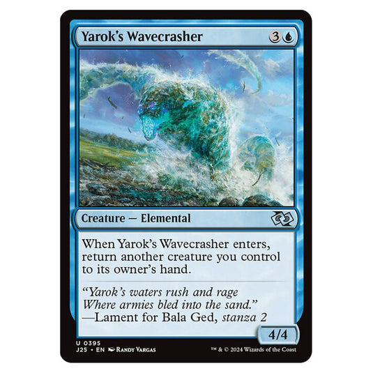 Yarok's Wavecrasher 0395 card from the Magic The Gathering set Foundations Jumpstart