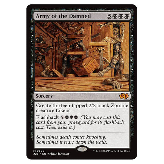 Army of the Damned 0399 card from the Magic The Gathering set Foundations Jumpstart