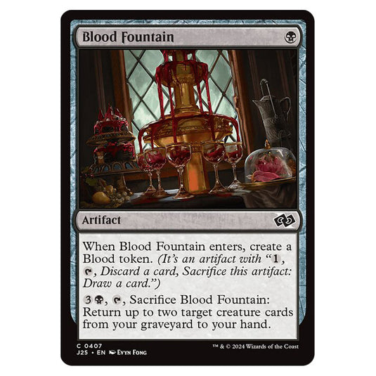 Blood Fountain 0407 card from the Magic The Gathering set Foundations Jumpstart