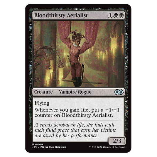 Bloodthirsty Aerialist 0409 card from the Magic The Gathering set Foundations Jumpstart