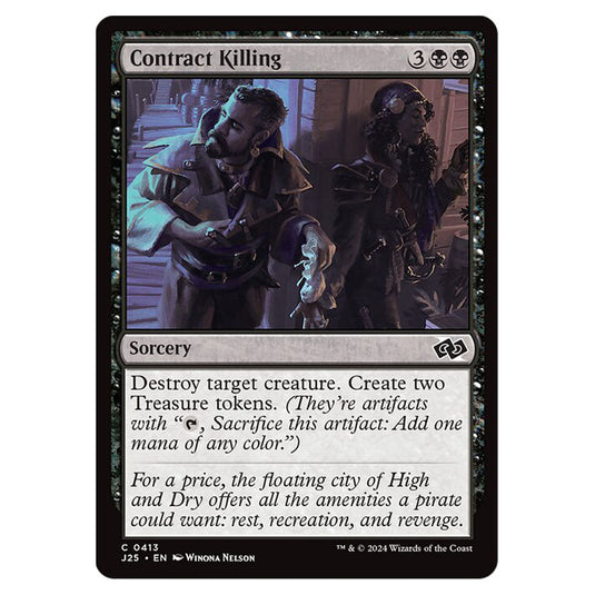 Contract Killing 0413 card from the Magic The Gathering set Foundations Jumpstart