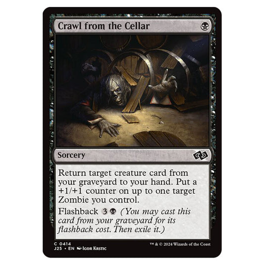 Crawl from the Cellar 0414 card from the Magic The Gathering set Foundations Jumpstart