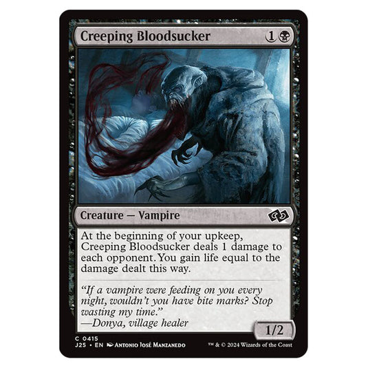 Creeping Bloodsucker 0415 card from the Magic The Gathering set Foundations Jumpstart